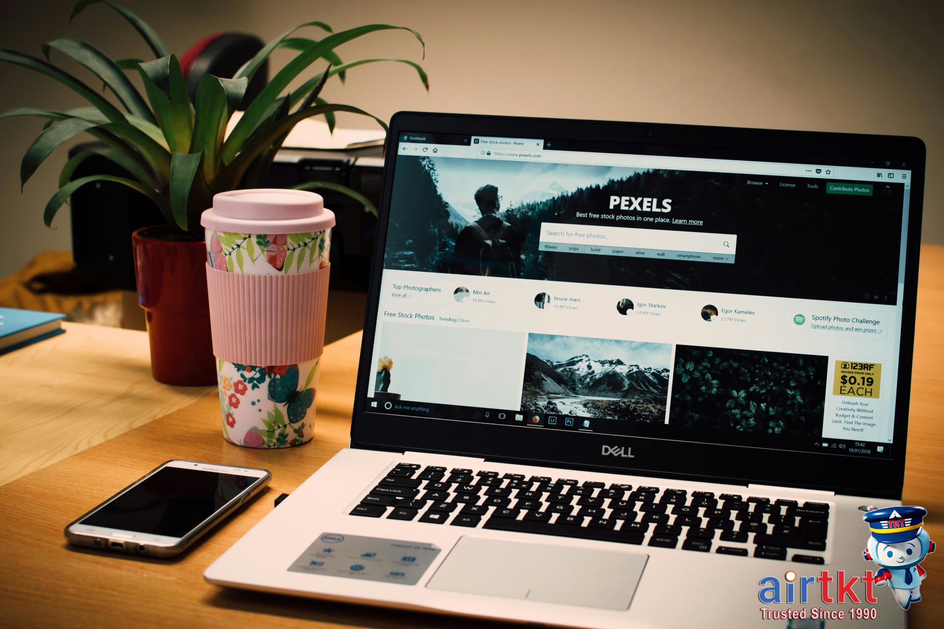 Traveler enjoying hotel elite benefits