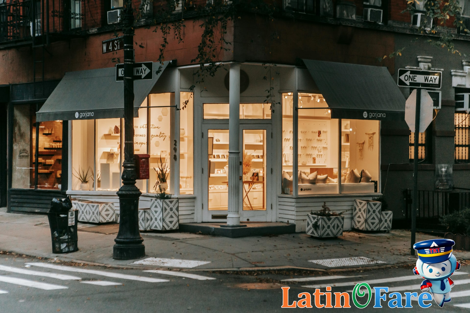 Cozy urban street corner boutique with warm lighting in Anchorage