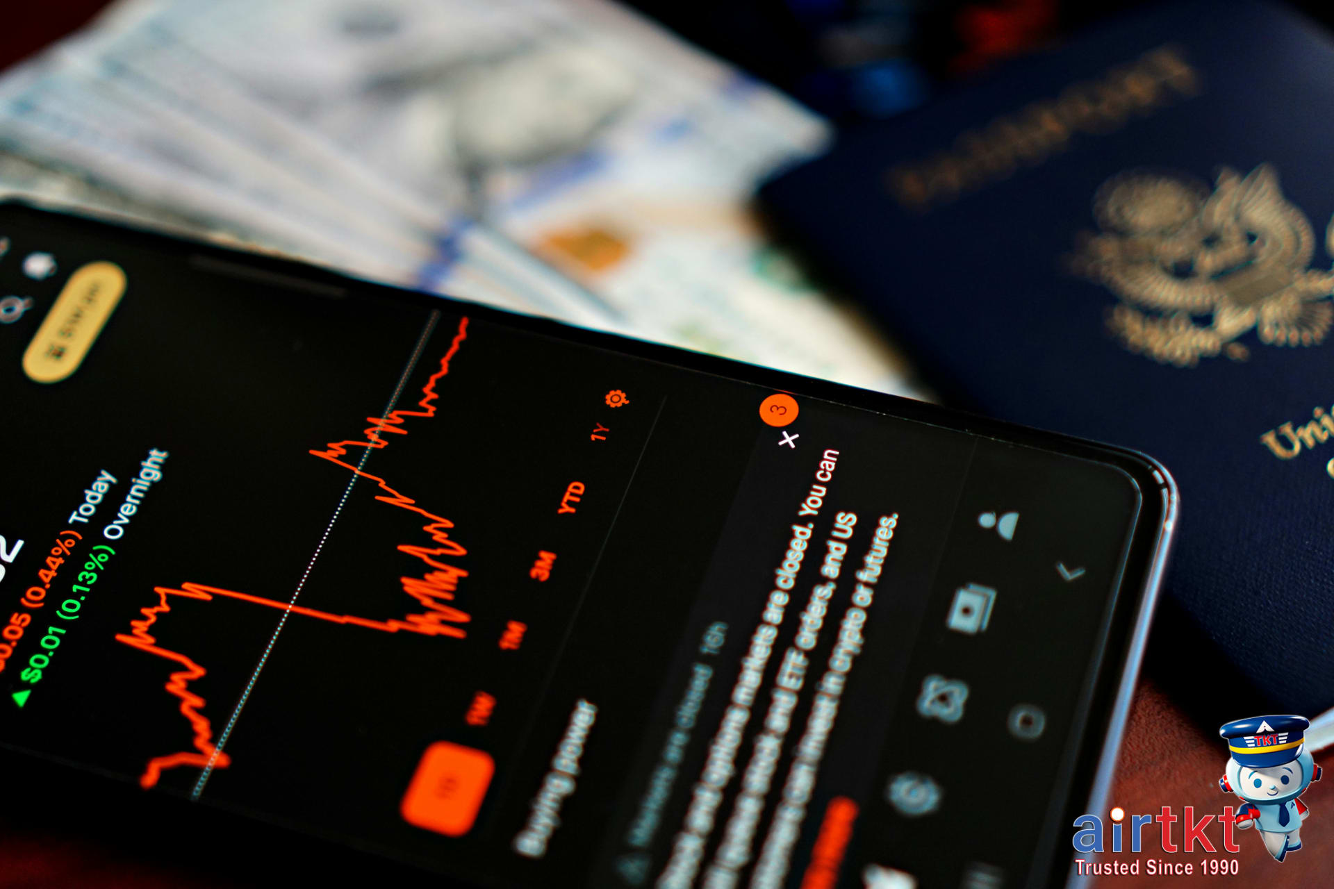 American Airlines airplane taking off
