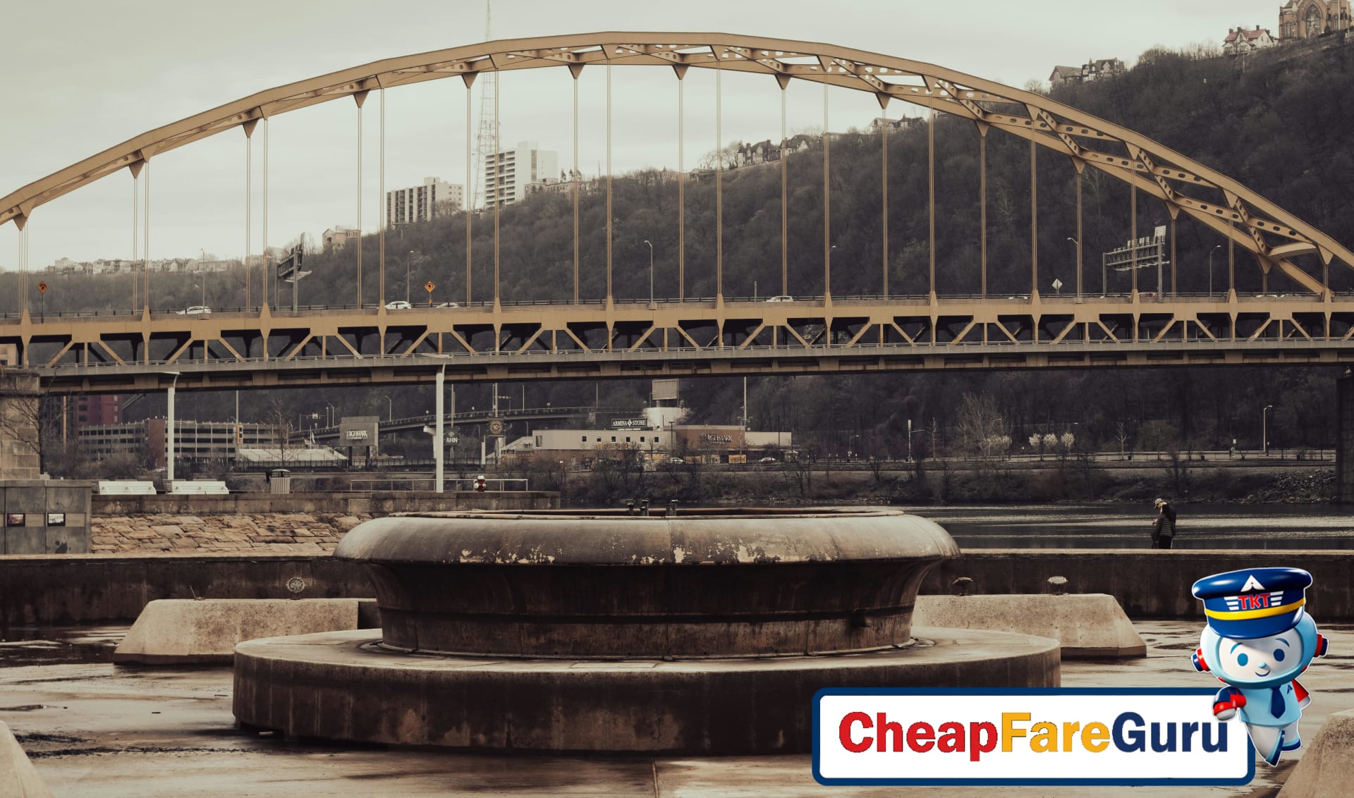 Visitors enjoying a sunny day at Point State Park in Pittsburgh