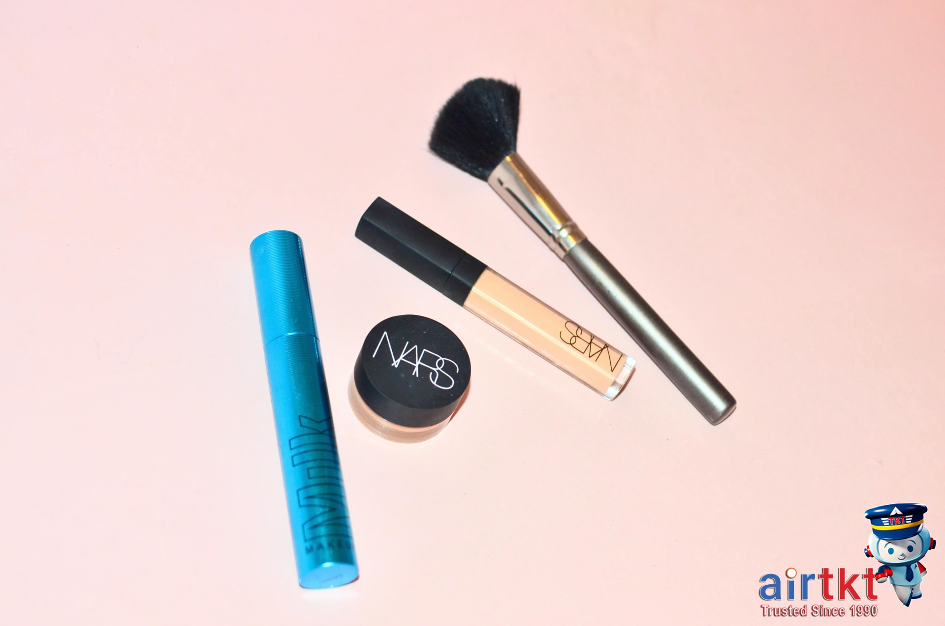 Traveler organizing carry-on for TSA security