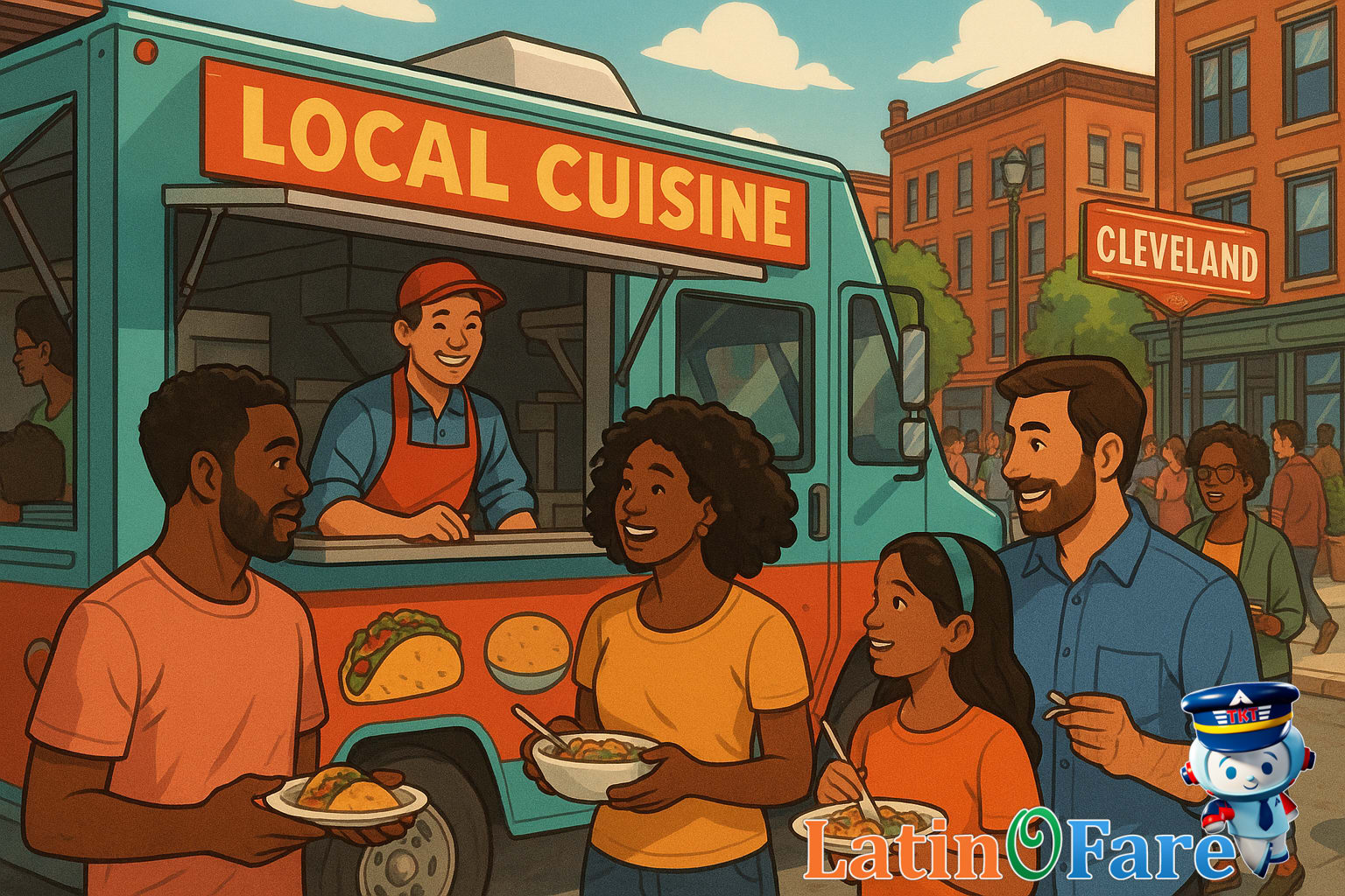 Busy Cleveland outdoor casual dining