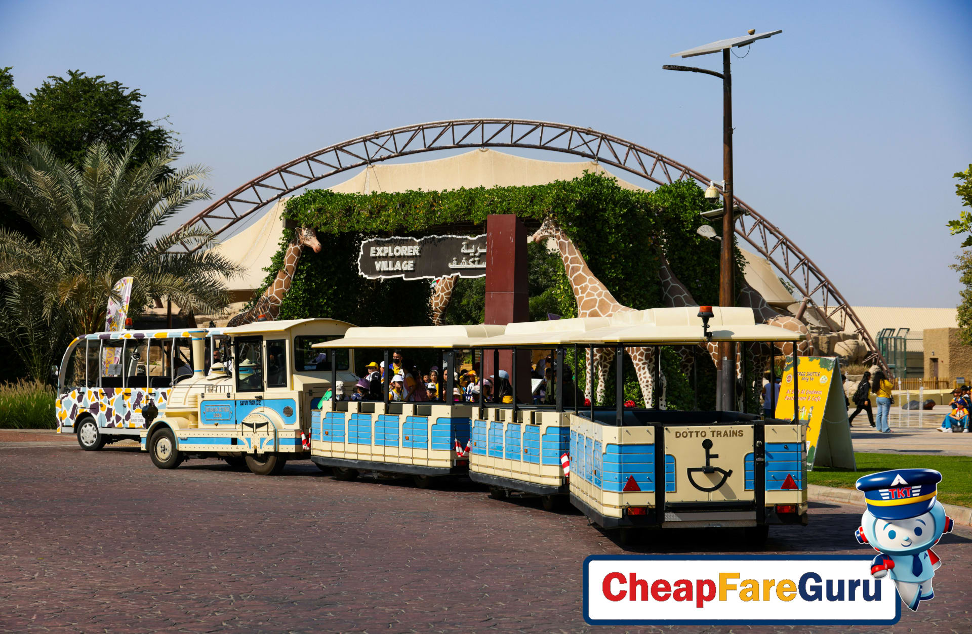 Family exploring nature while traveling