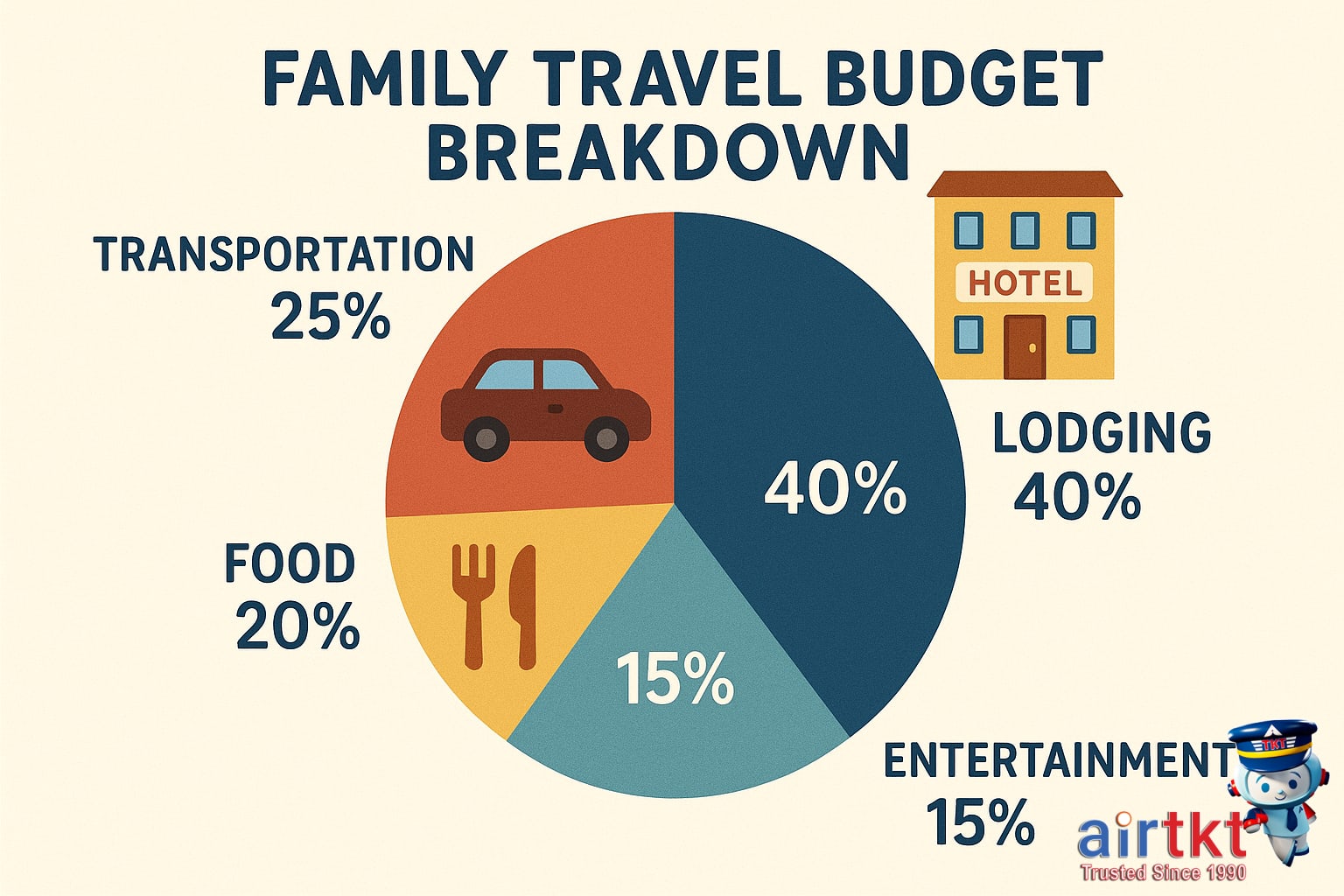 Family traveling with kids at airport