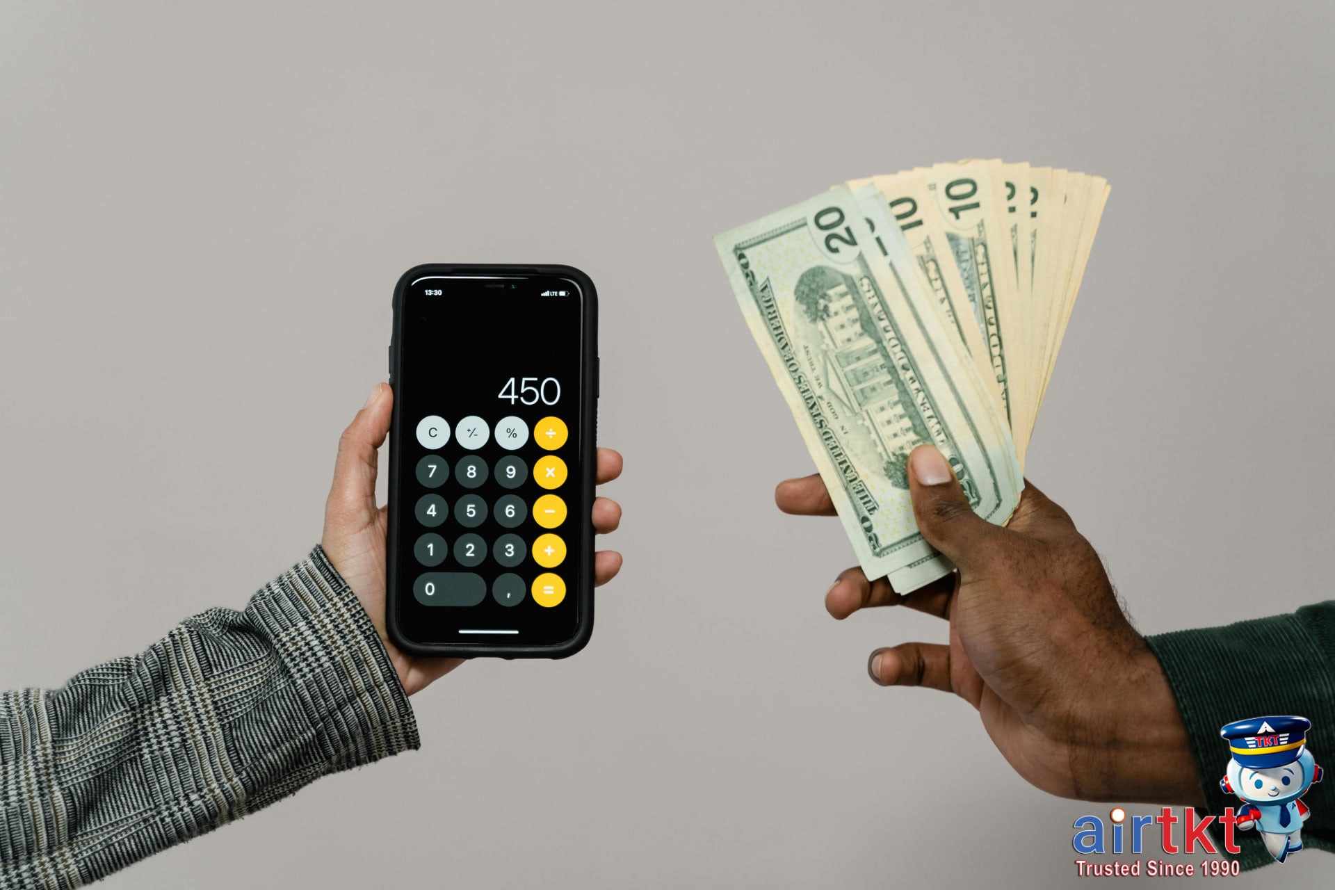 Woman using a laptop to book flight tickets