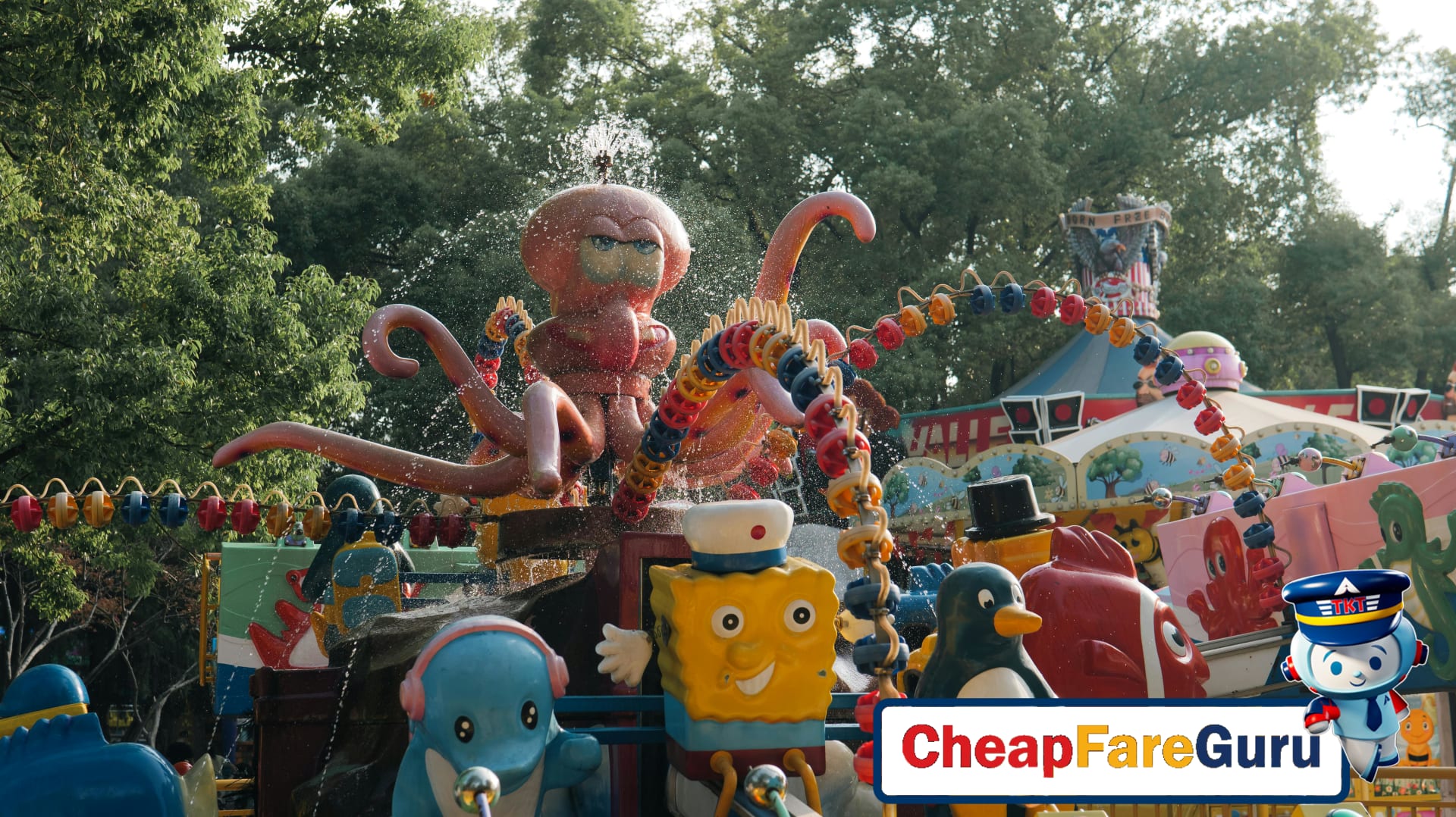 Family enjoying a winter vacation with kids playing in snow