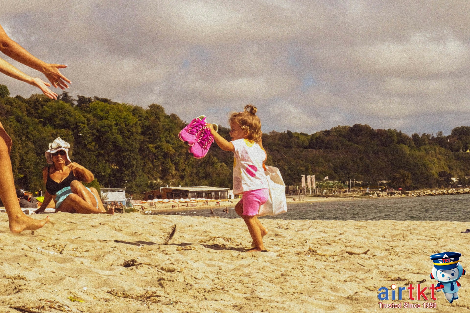 Family enjoying vacation together outdoors