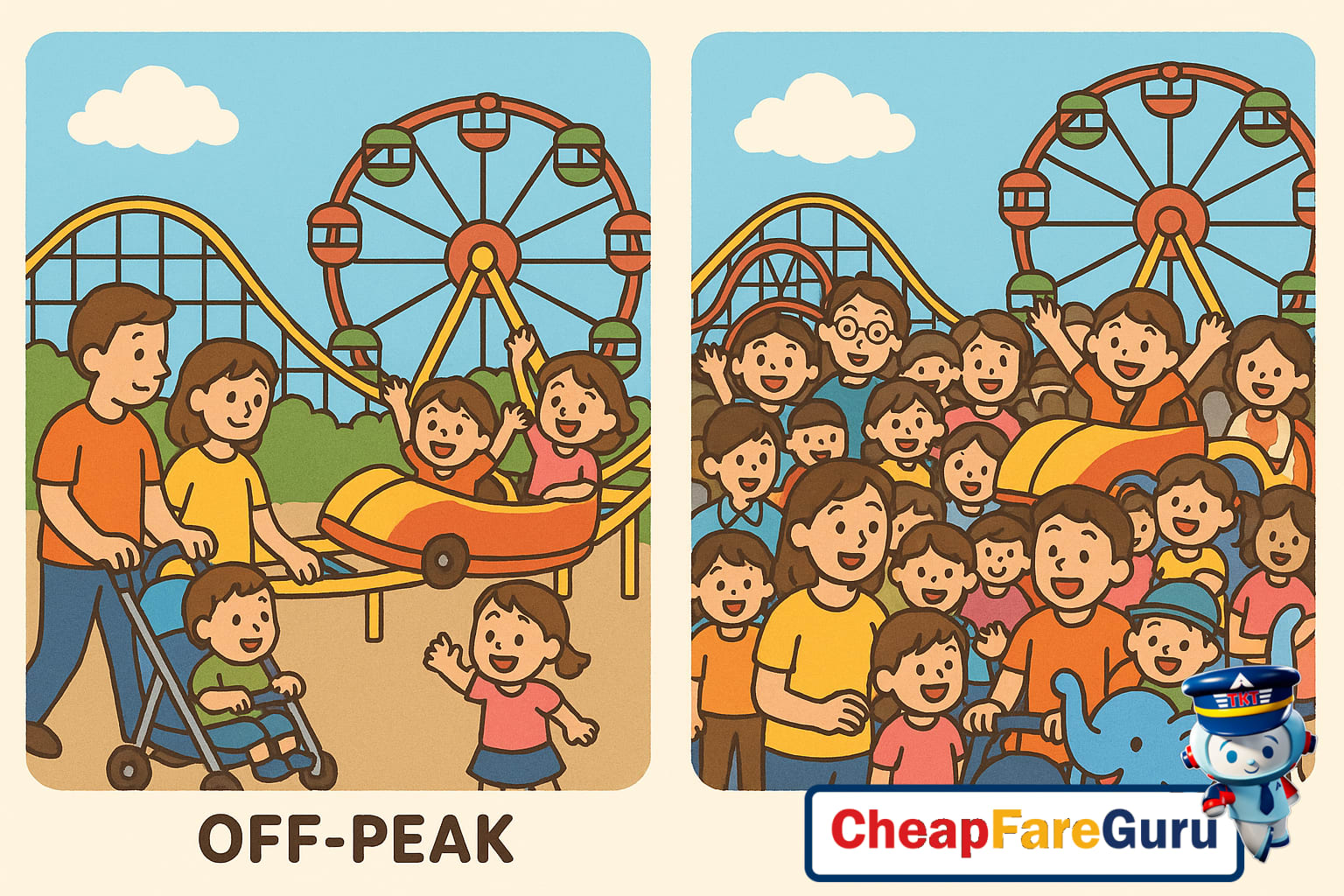 Family enjoying outdoor activities at a travel destination