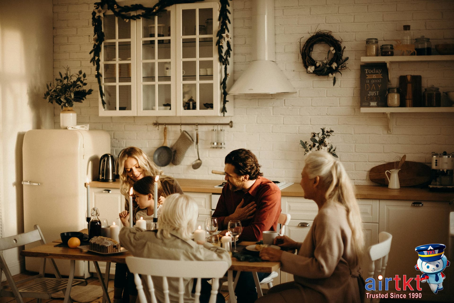 Family enjoying vacation rental living room