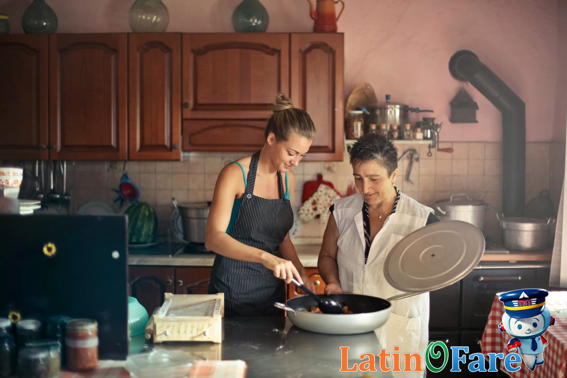 Family accommodation kitchen with kids