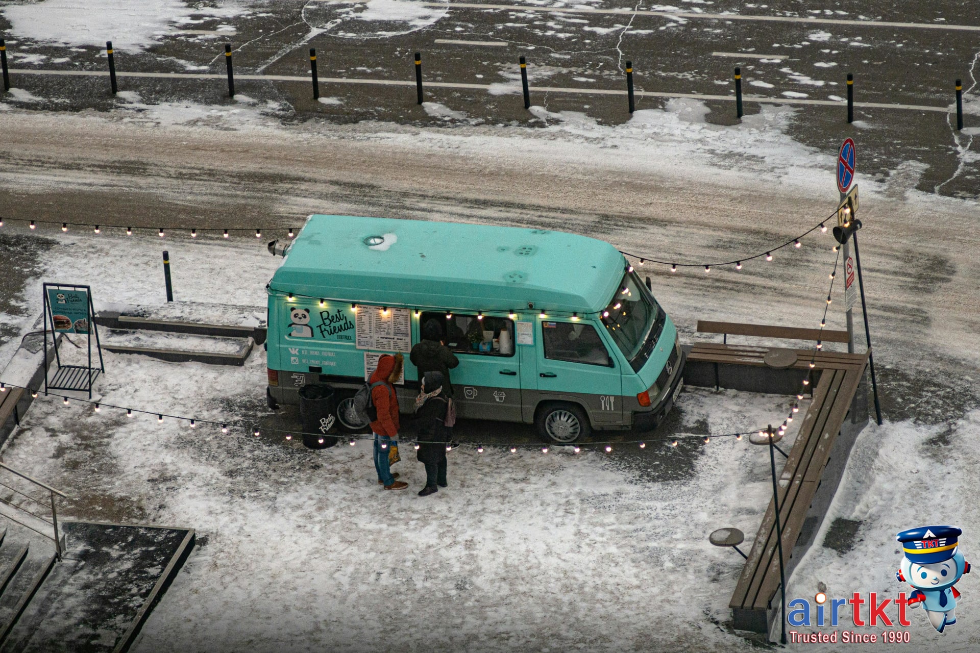 Portland food trucks and plated dishes