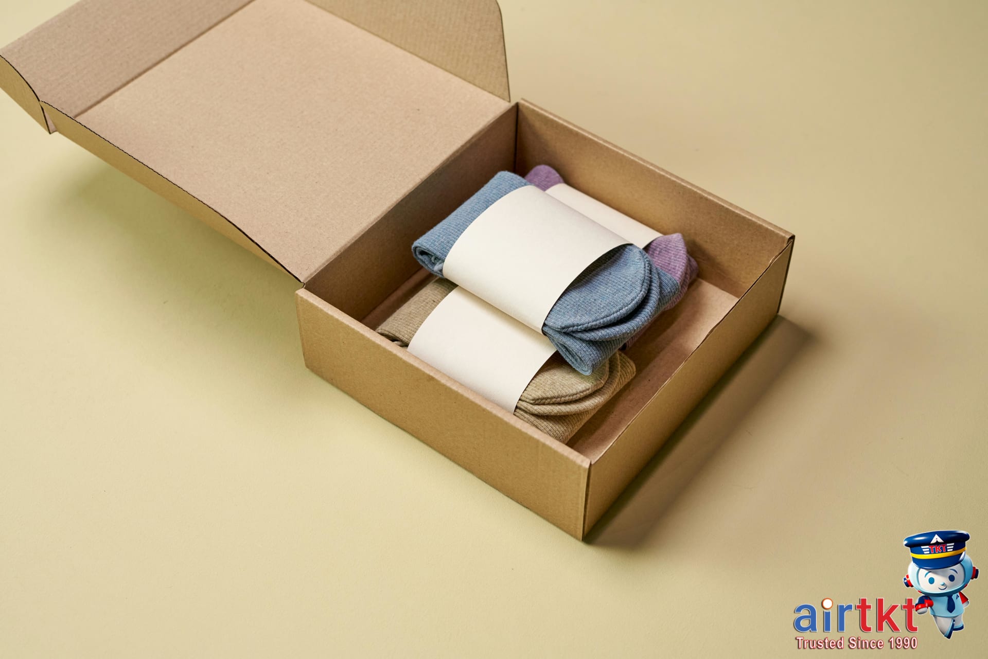 Luxury travel suitcase with neatly packed wardrobe