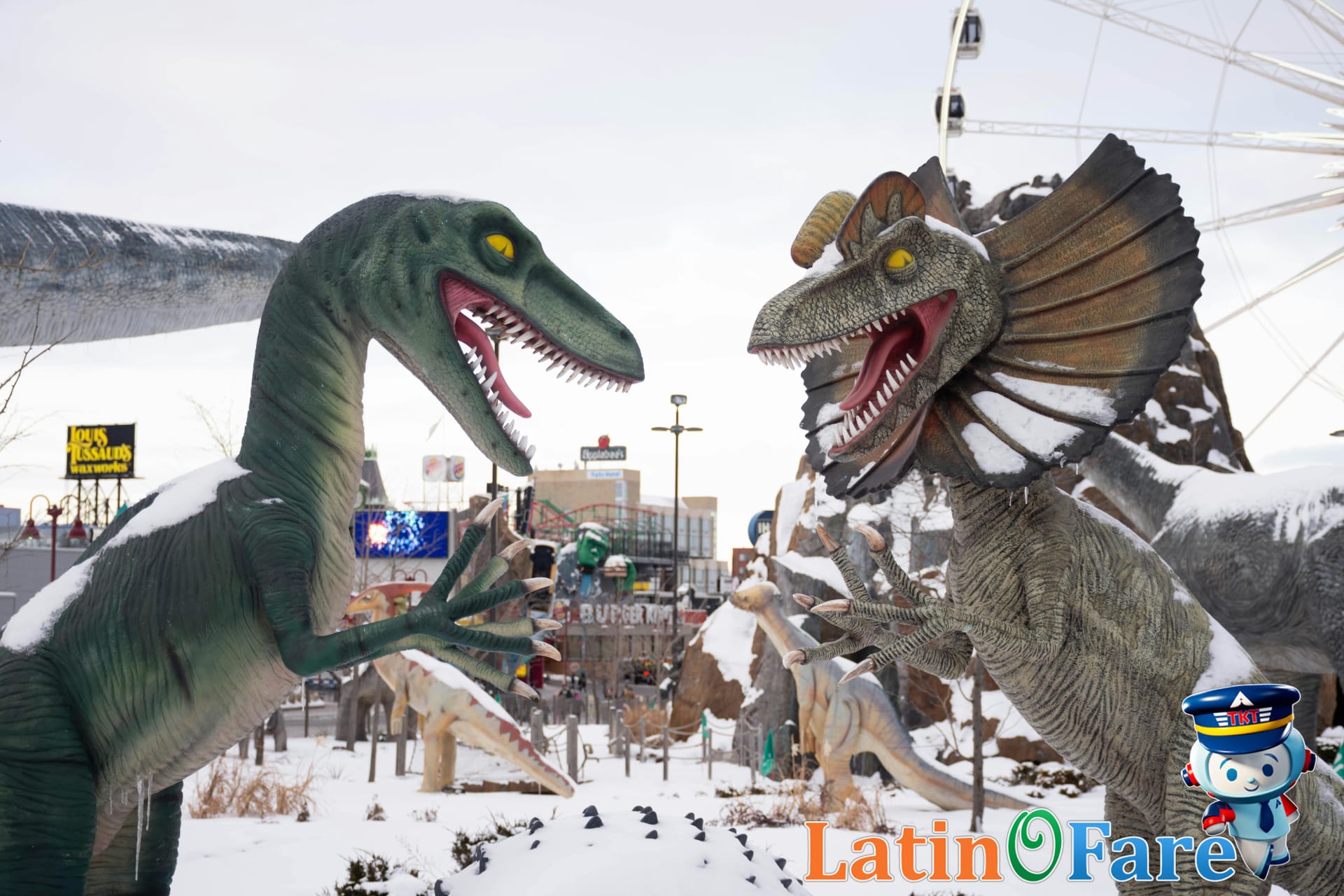 Family enjoying winter vacation together