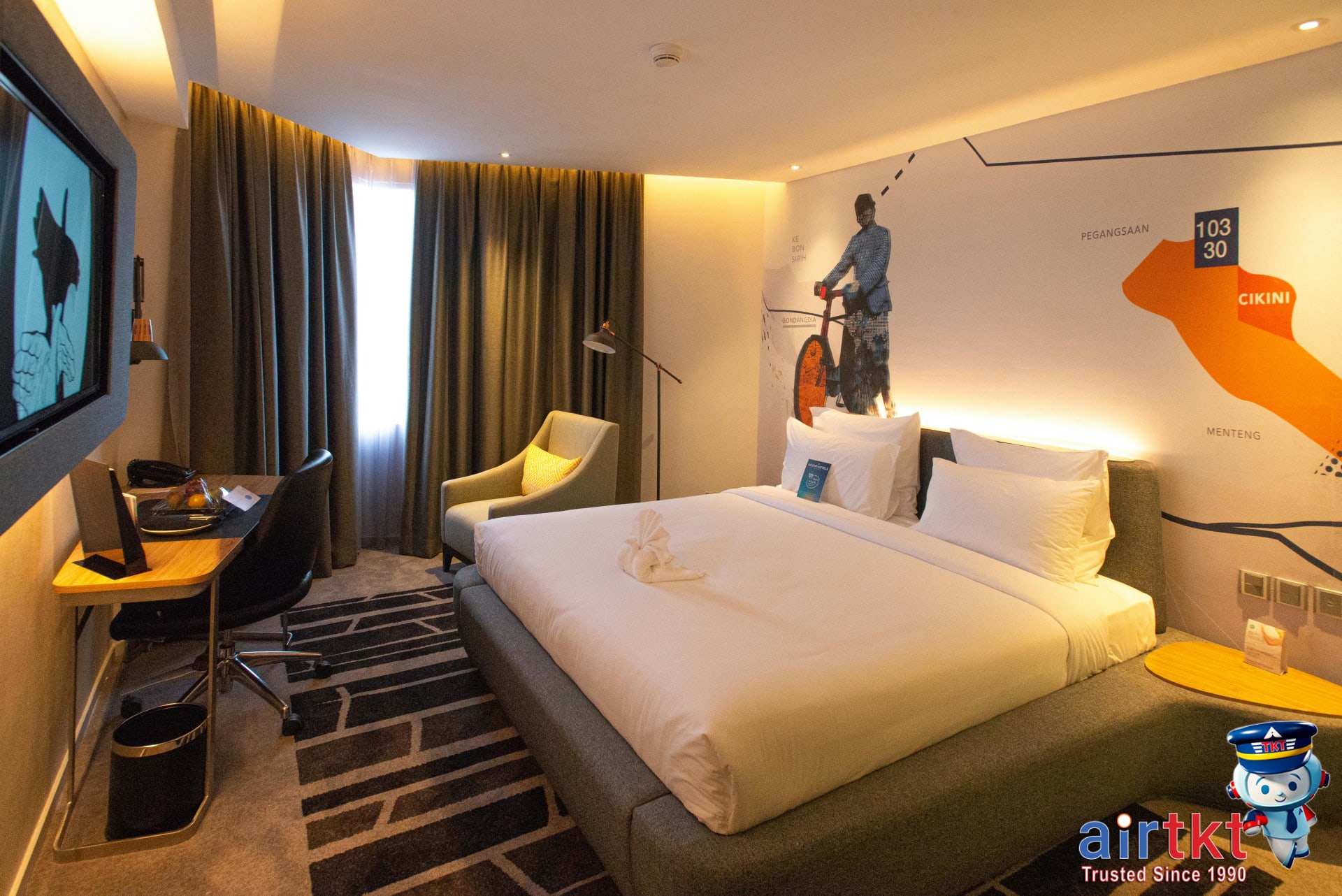 Hotel suite upgrade showing luxury and comfort