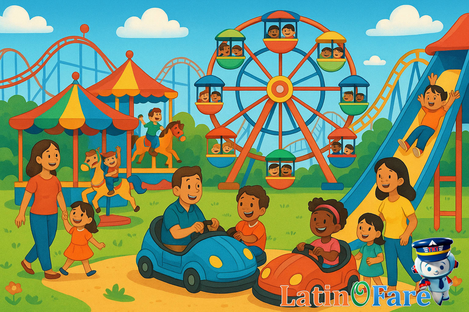 Family exploring national park trails