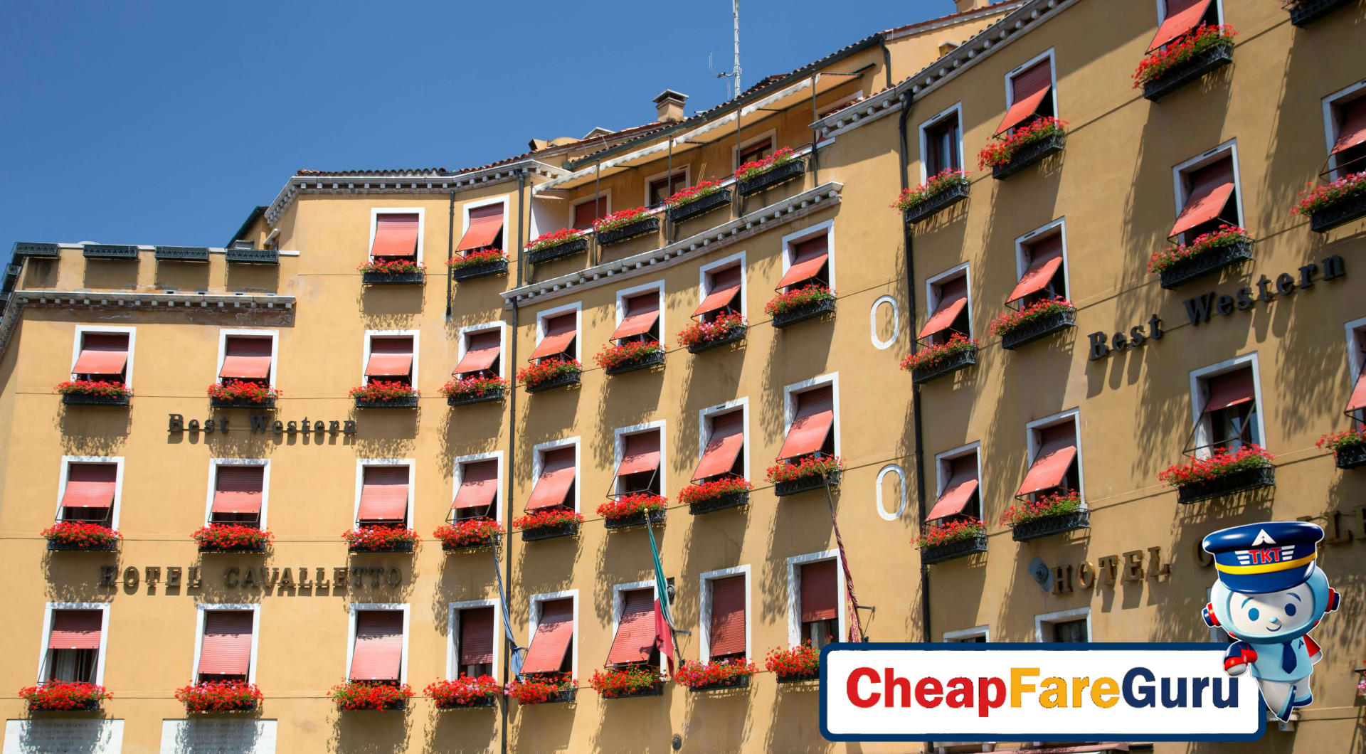 Best Western hotel with a clear evening sky