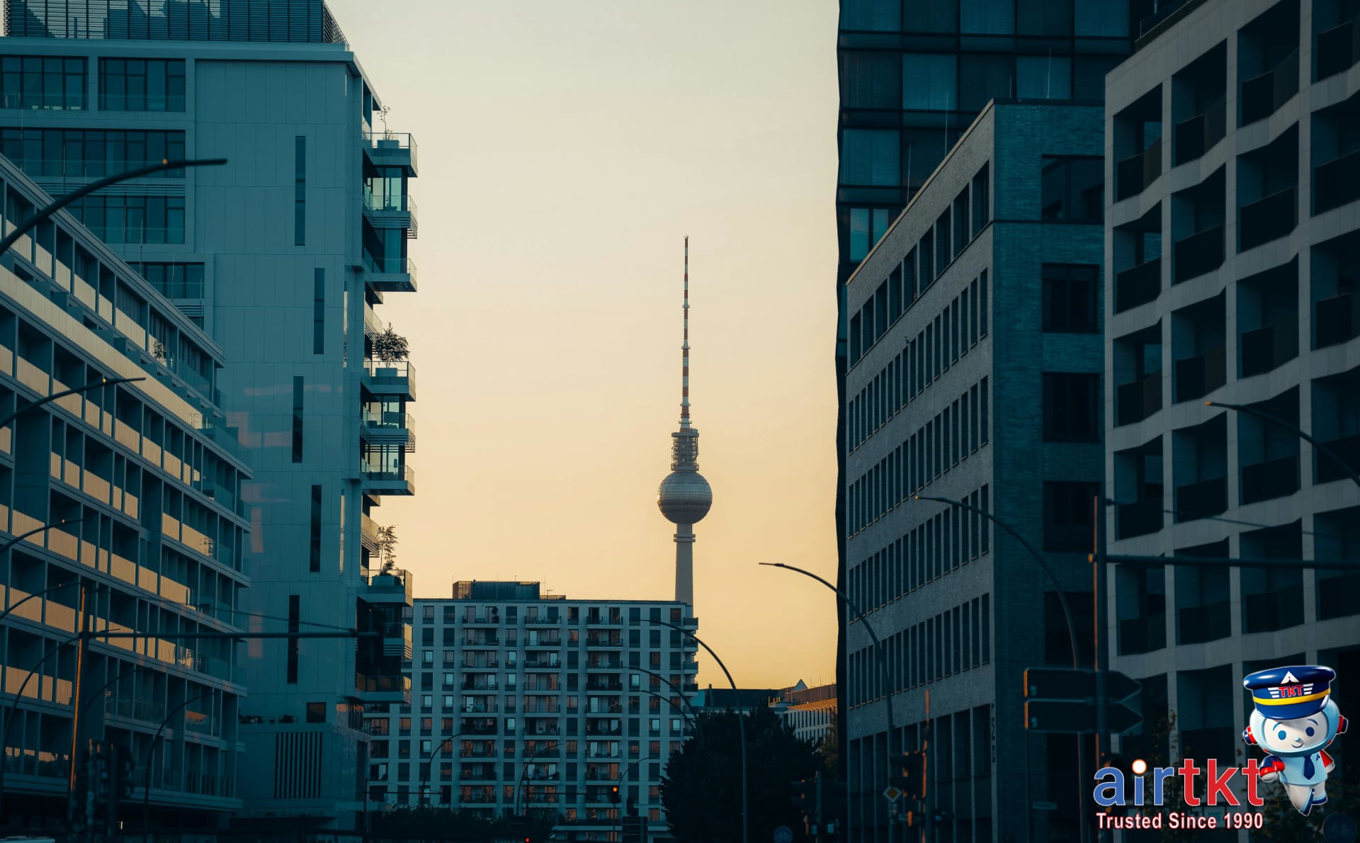 Berlin Brandenburg Gate and cityscape