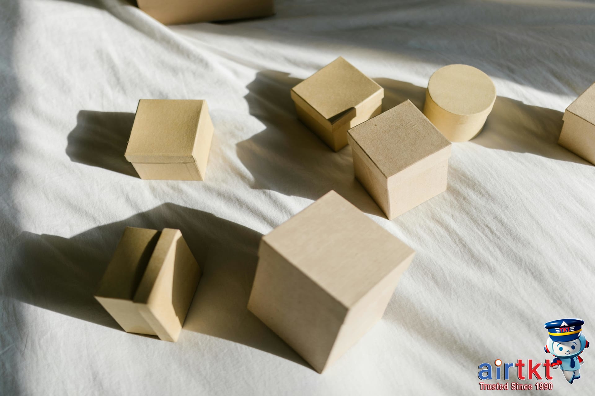 Packing cubes arranged in a suitcase for organized travel