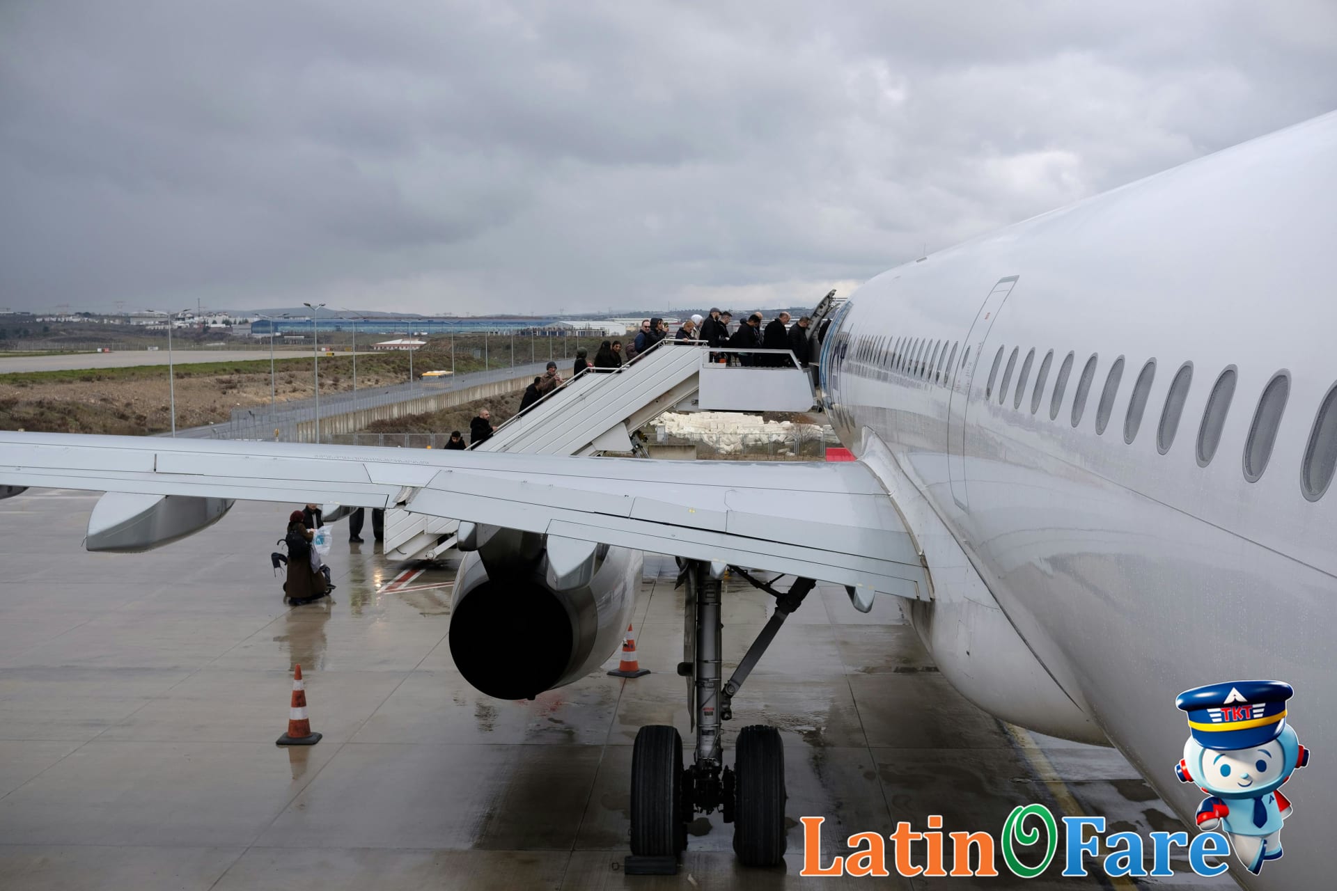 Airplane flying among clouds representing international connections