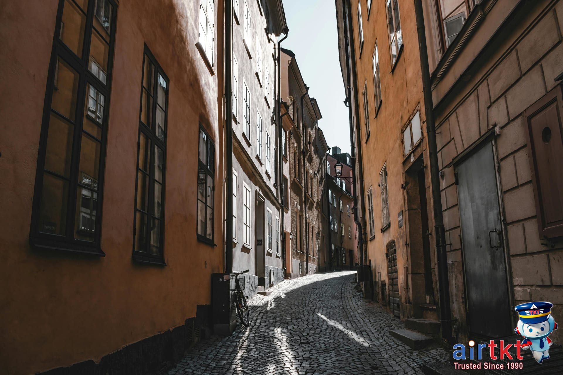 View of Stockholm city with water and buildings