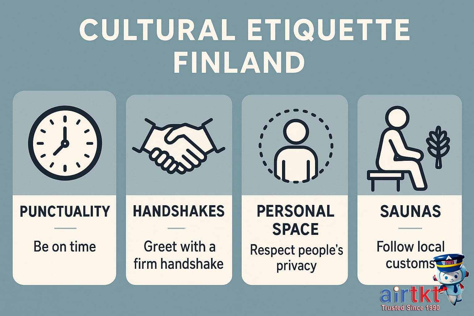 Helsinki cultural etiquette infographic