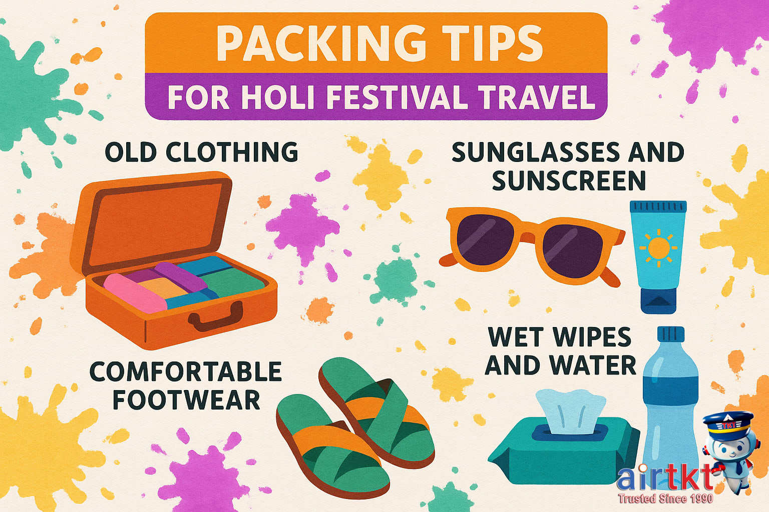 Holi festival vibrant colors