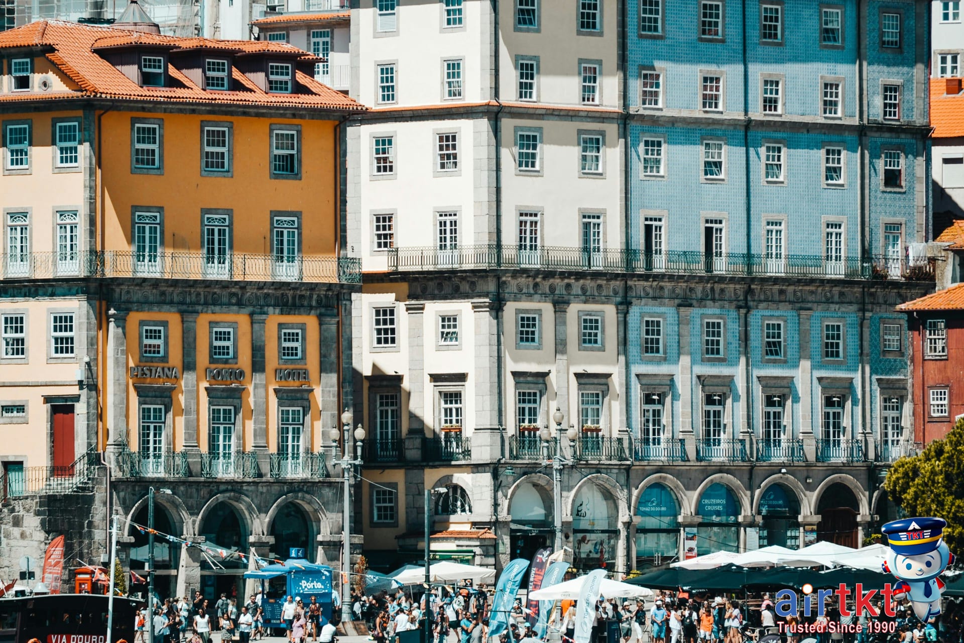 Porto cityscape with river and buildings