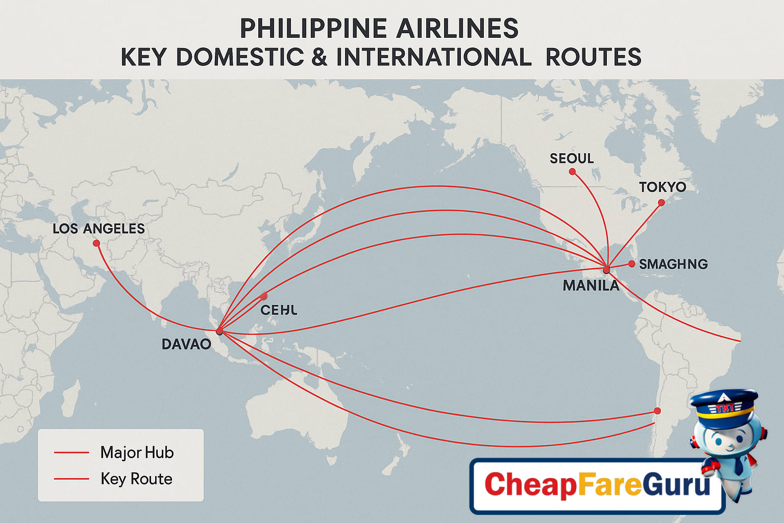 Philippine Airlines Route Map