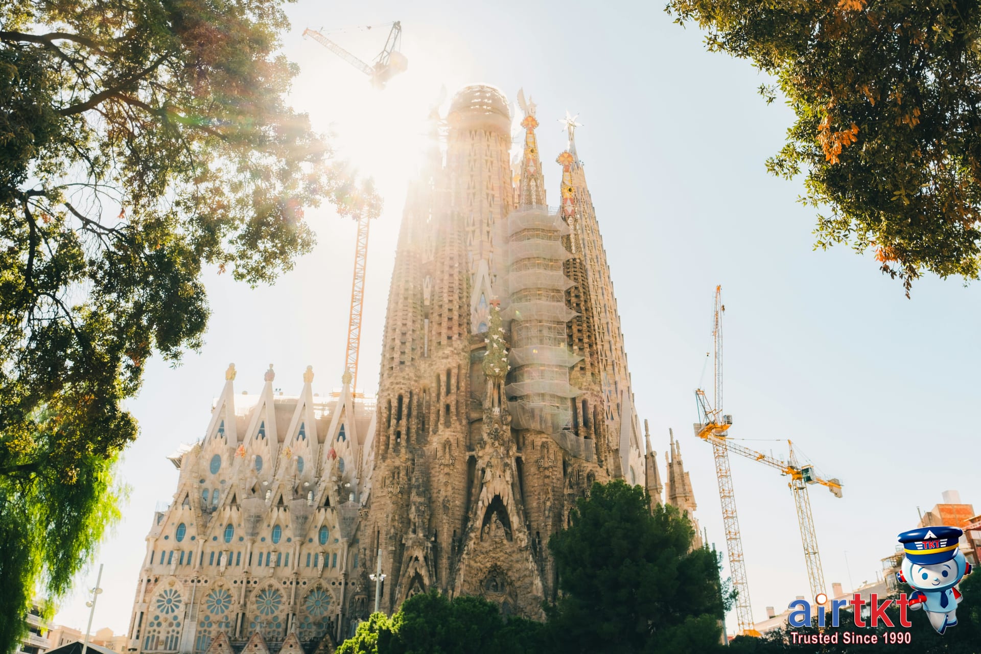 Barcelona landmarks view
