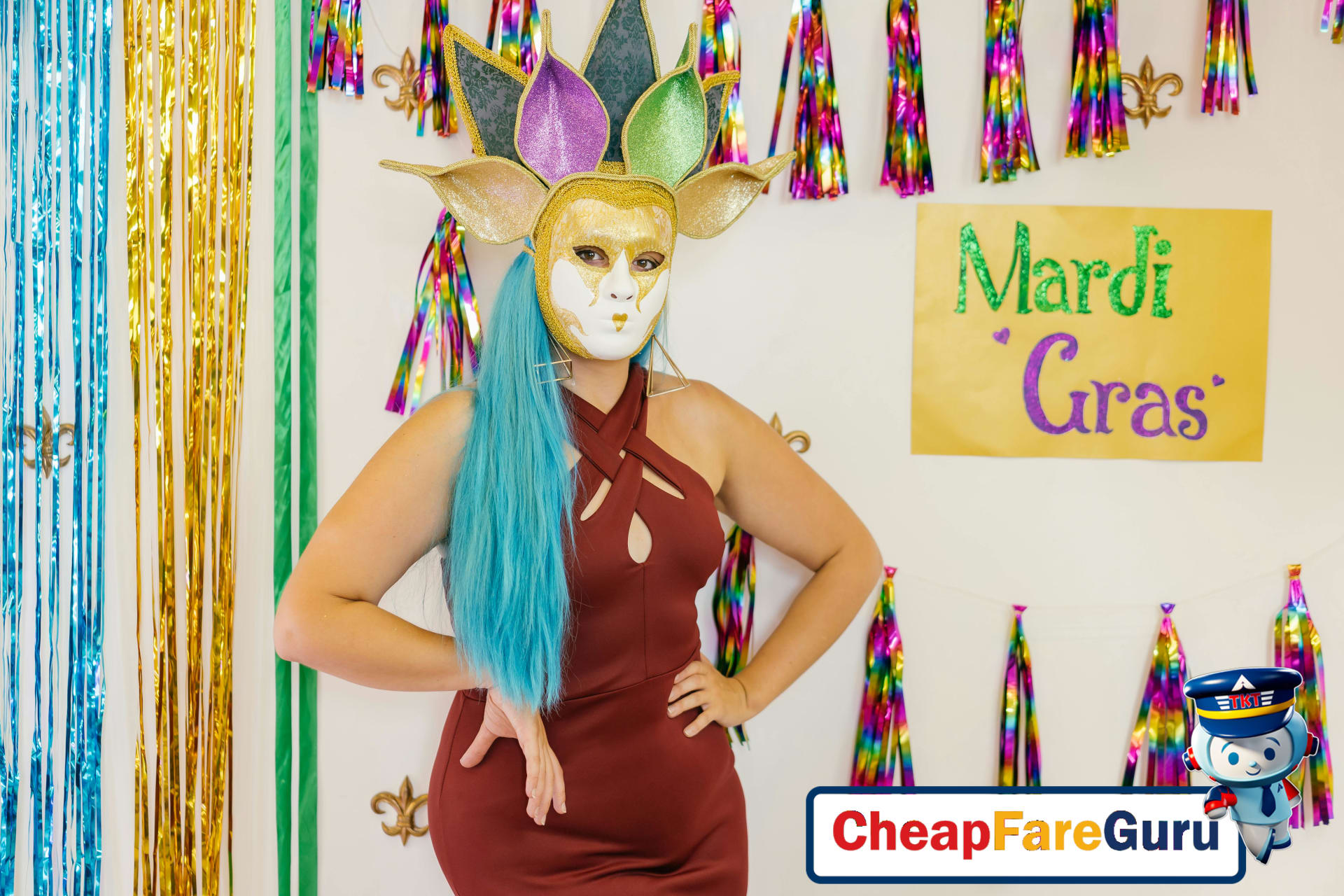 Mardi Gras celebration in New Orleans