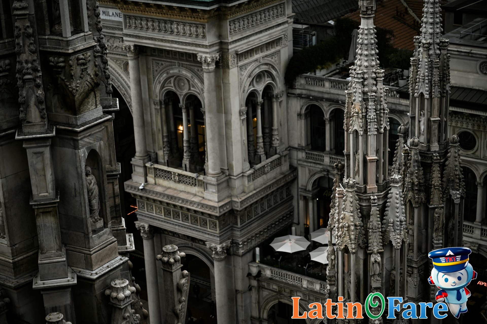 Milan Duomo Cathedral rooftop view