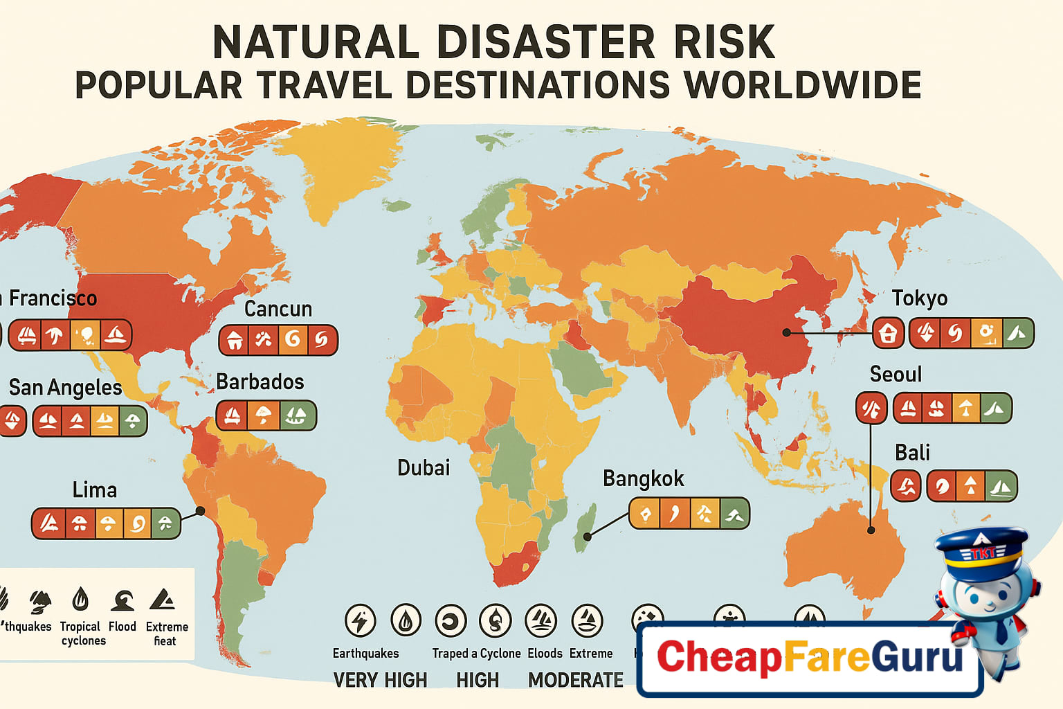 Tropical storm clouds rolling over beach resort