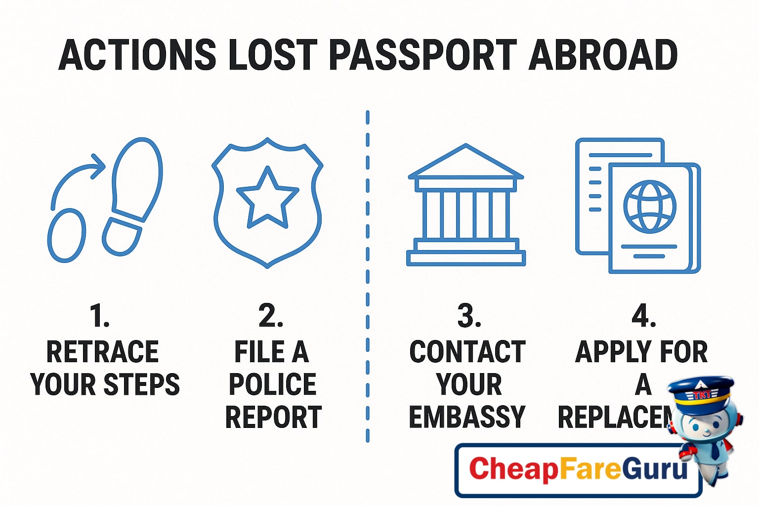 Embassy exterior lost passport help