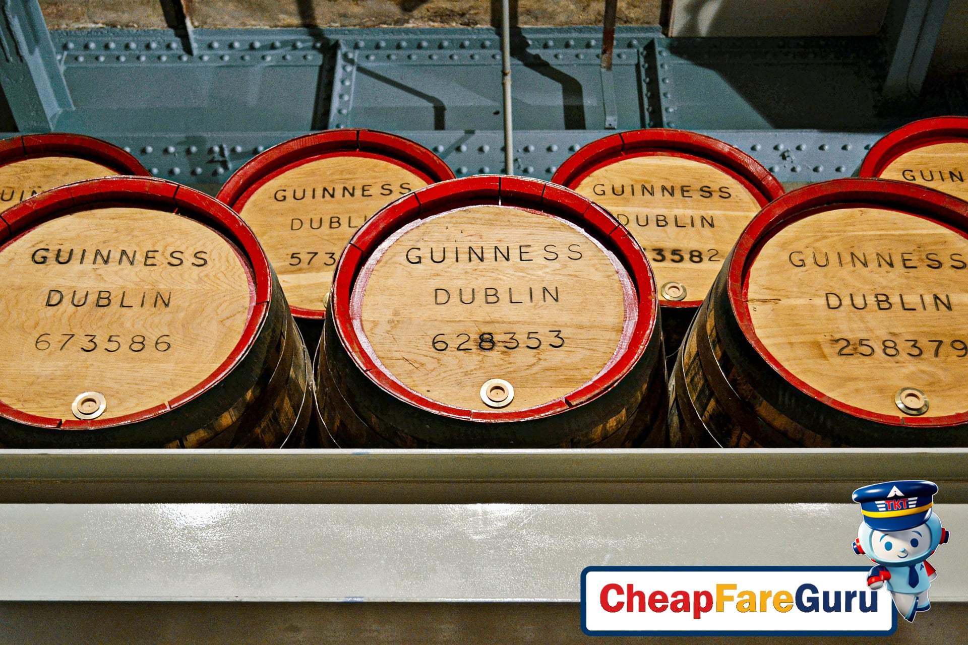 Tourists enjoying city views at Guinness Storehouse Gravity Bar