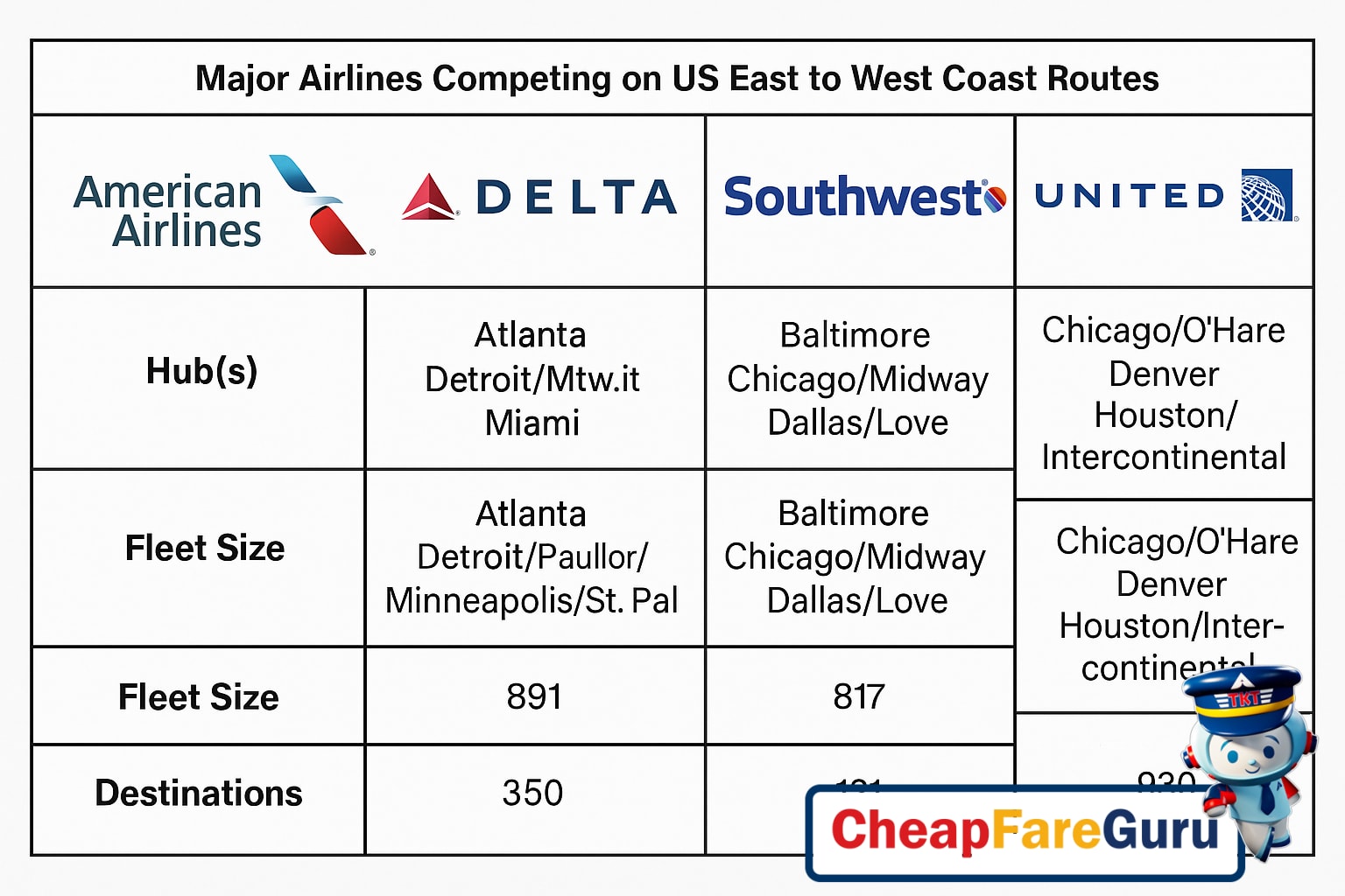 Airlines lineup—plane tails at LAX