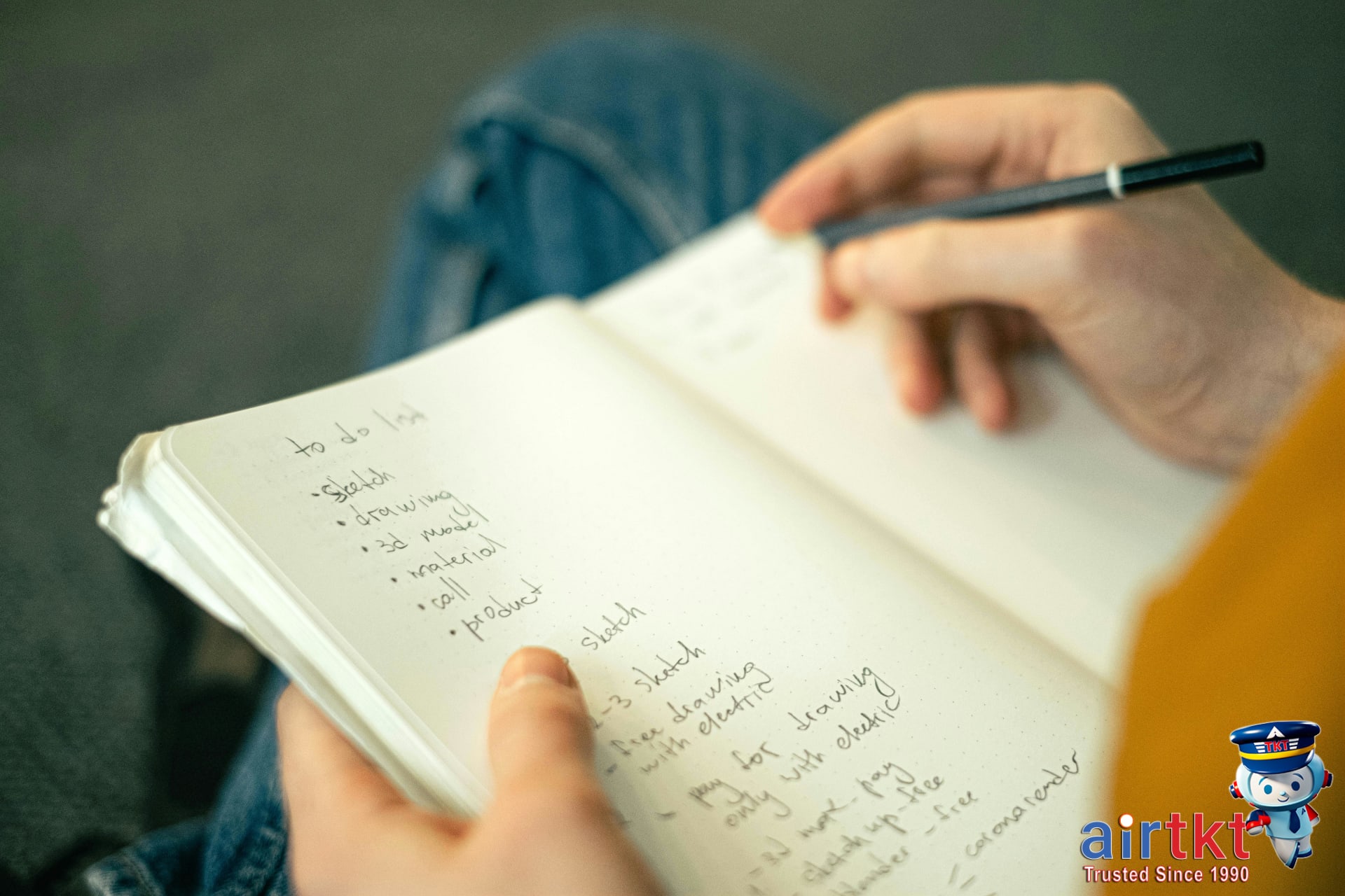 Traveler securing device while sitting with luggage