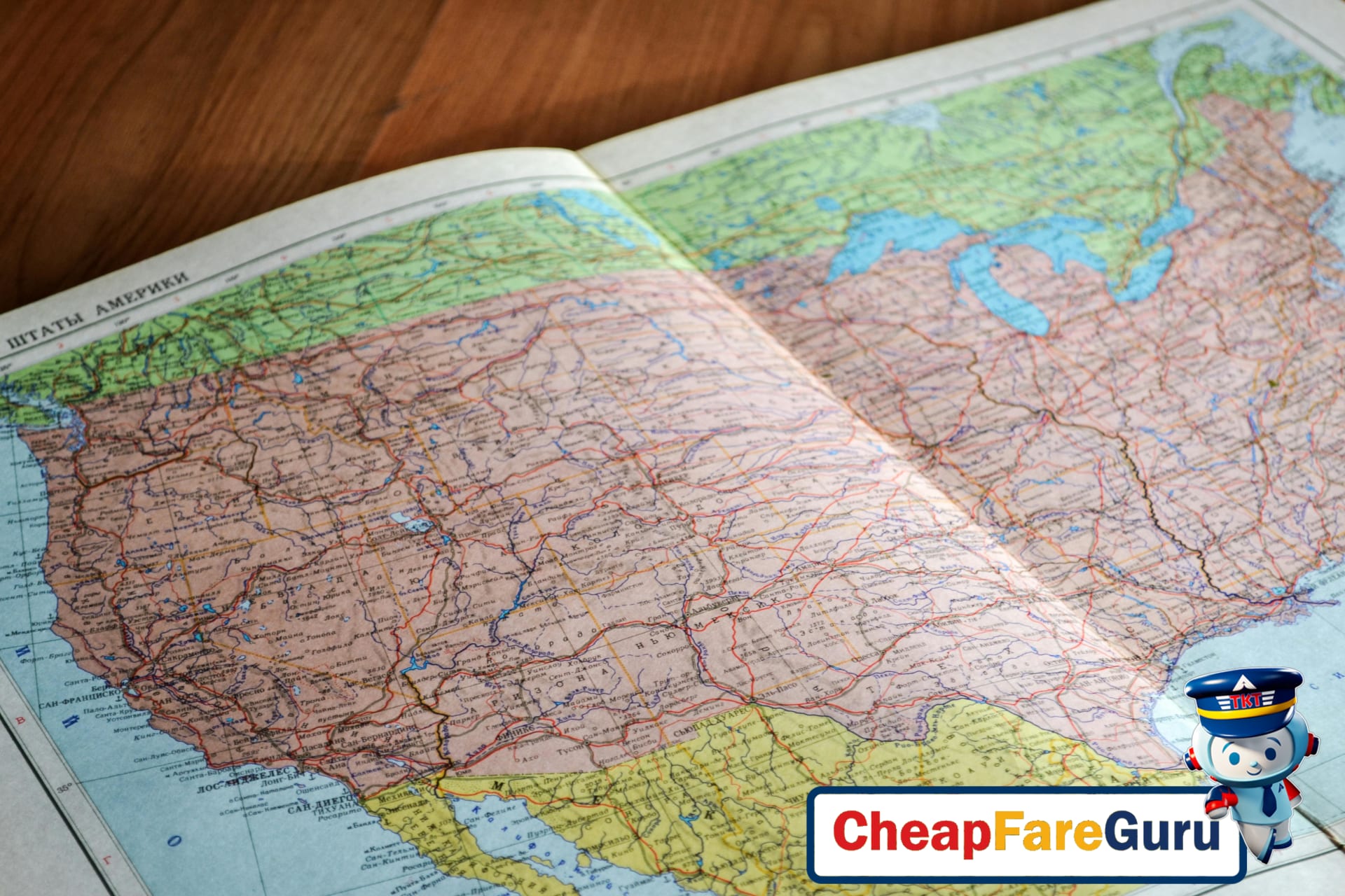 Flight routes map: US to Asia