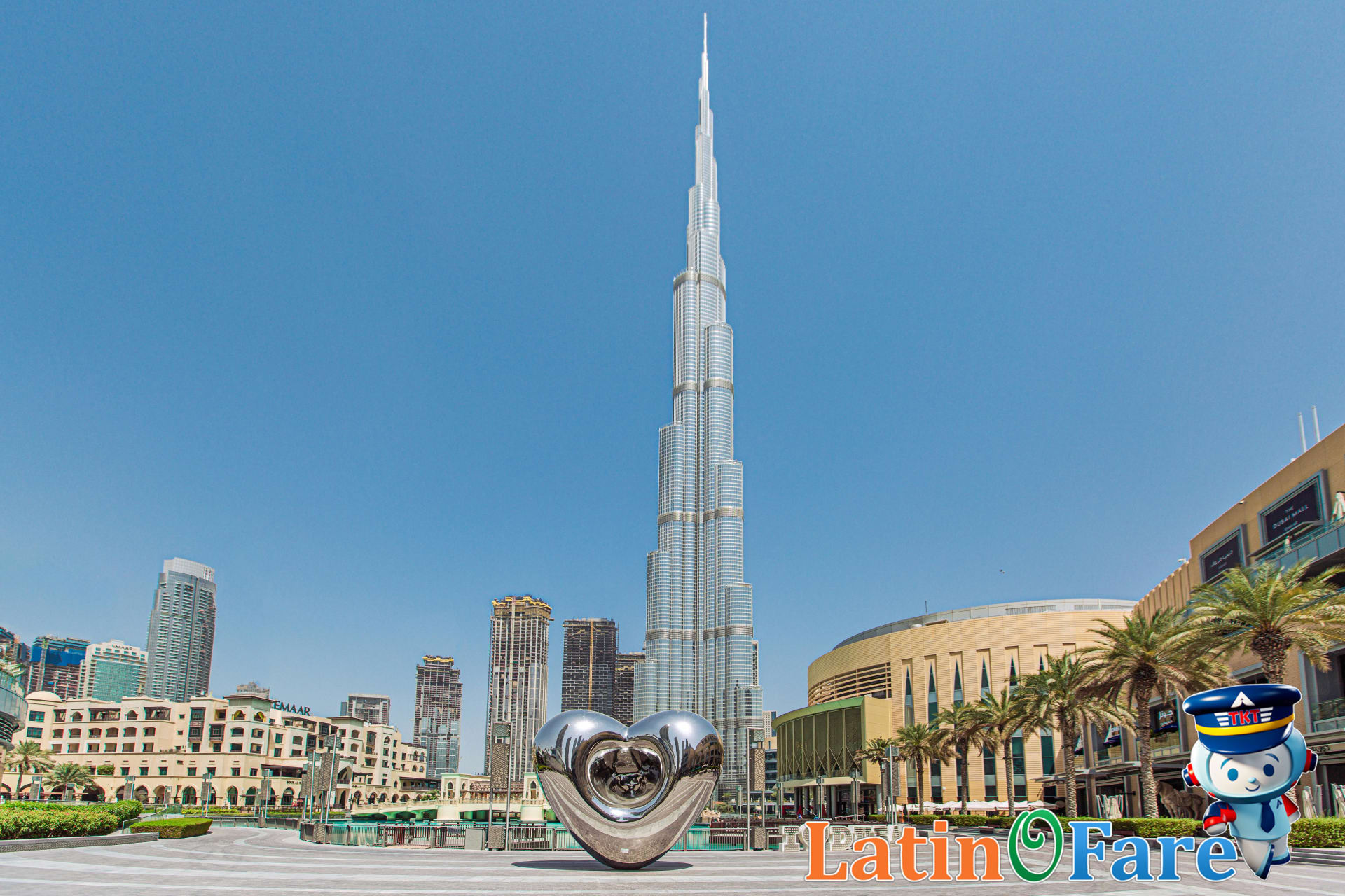 Dubai skyline and attractions