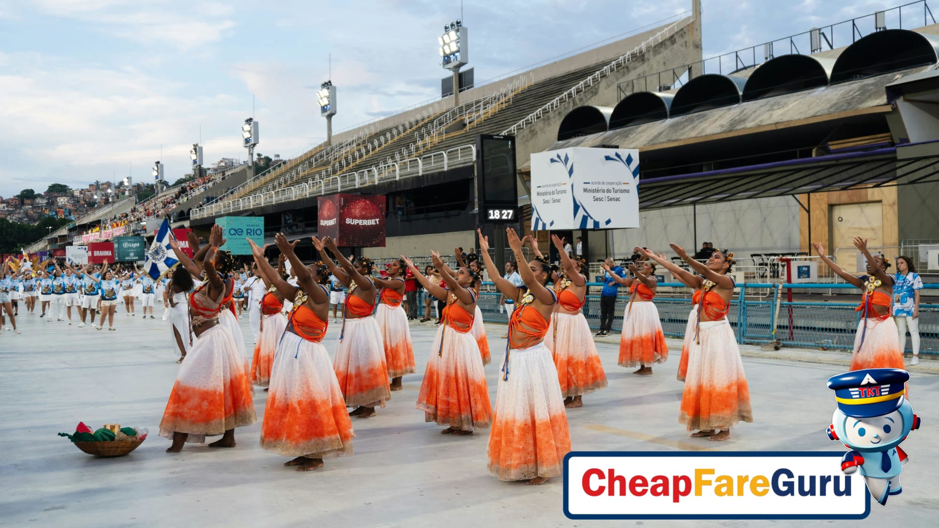 Rio Carnival Parade Crowd