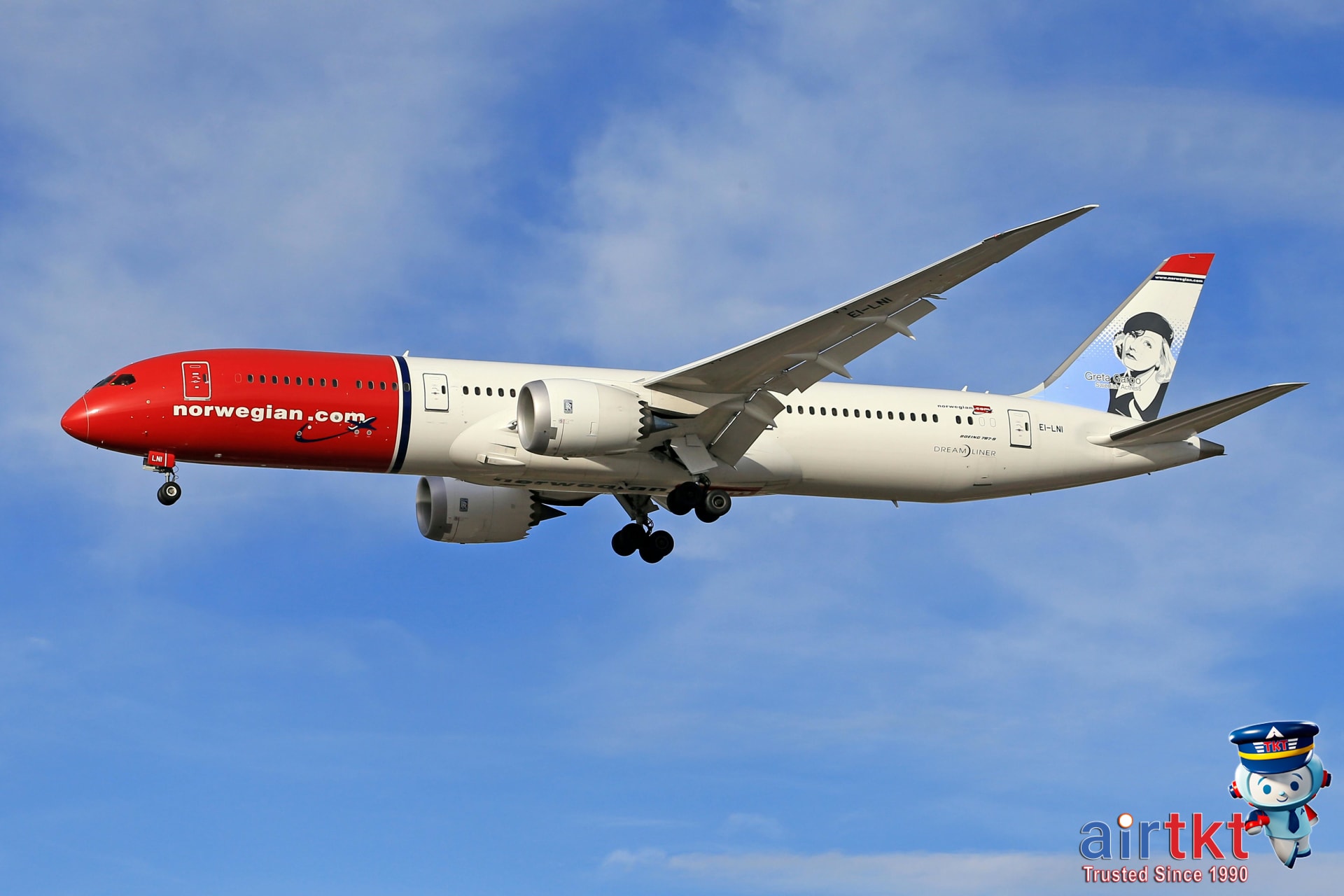 Norwegian airline Boeing 787 Dreamliner