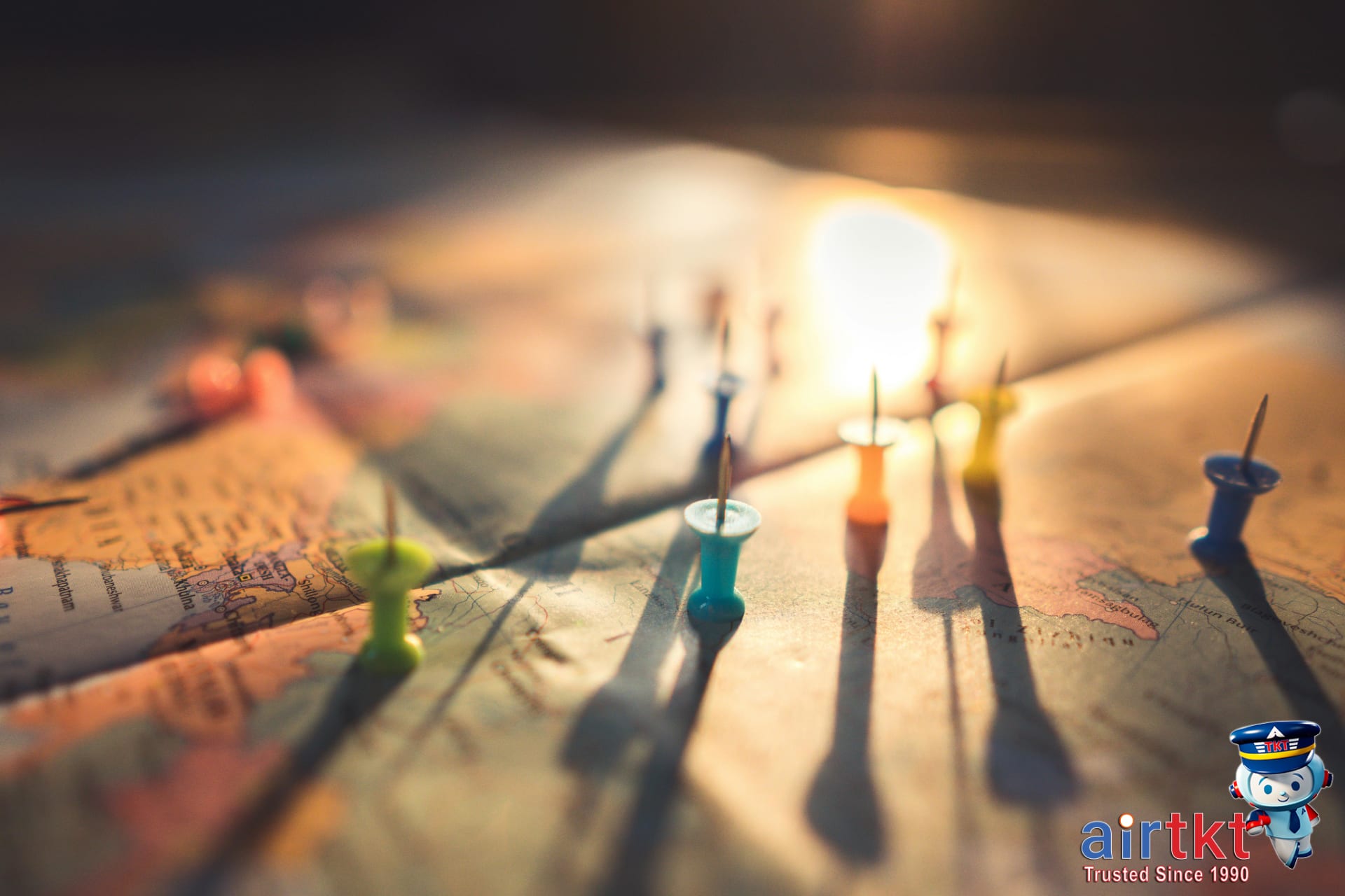 Busy market street with tourists