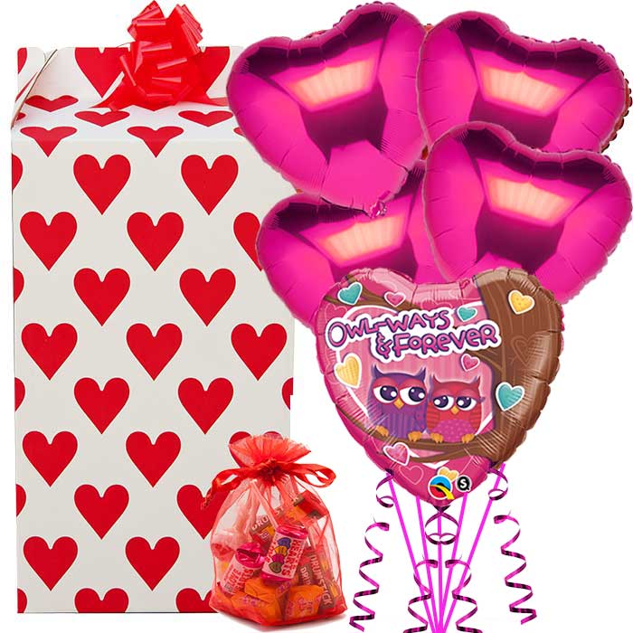 Olw-ways and Forever 5 Balloons and Organza Sweetie Bag