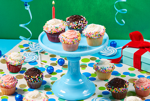 CRUMBS Mini Birthday Cupcakes