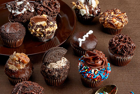 CRUMBS Mini Chocolate Lovers Cupcakes