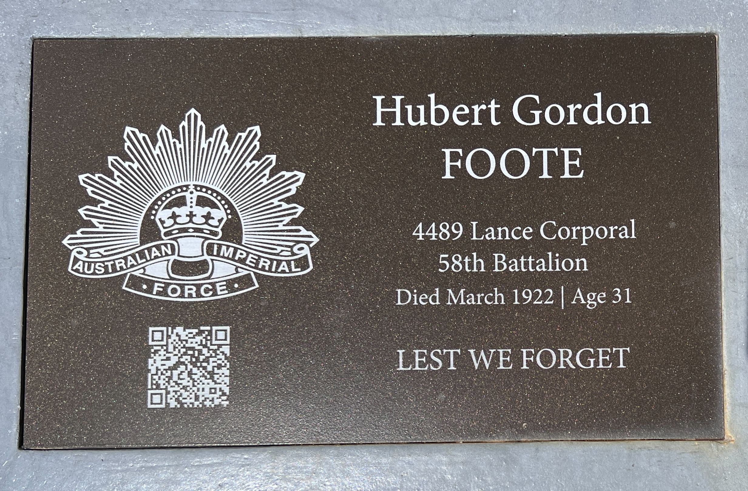 Photo of Hubert Foote