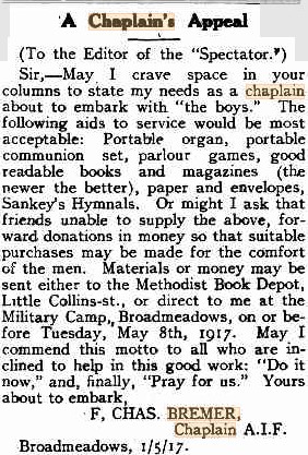 Photo of Frederick Bremer