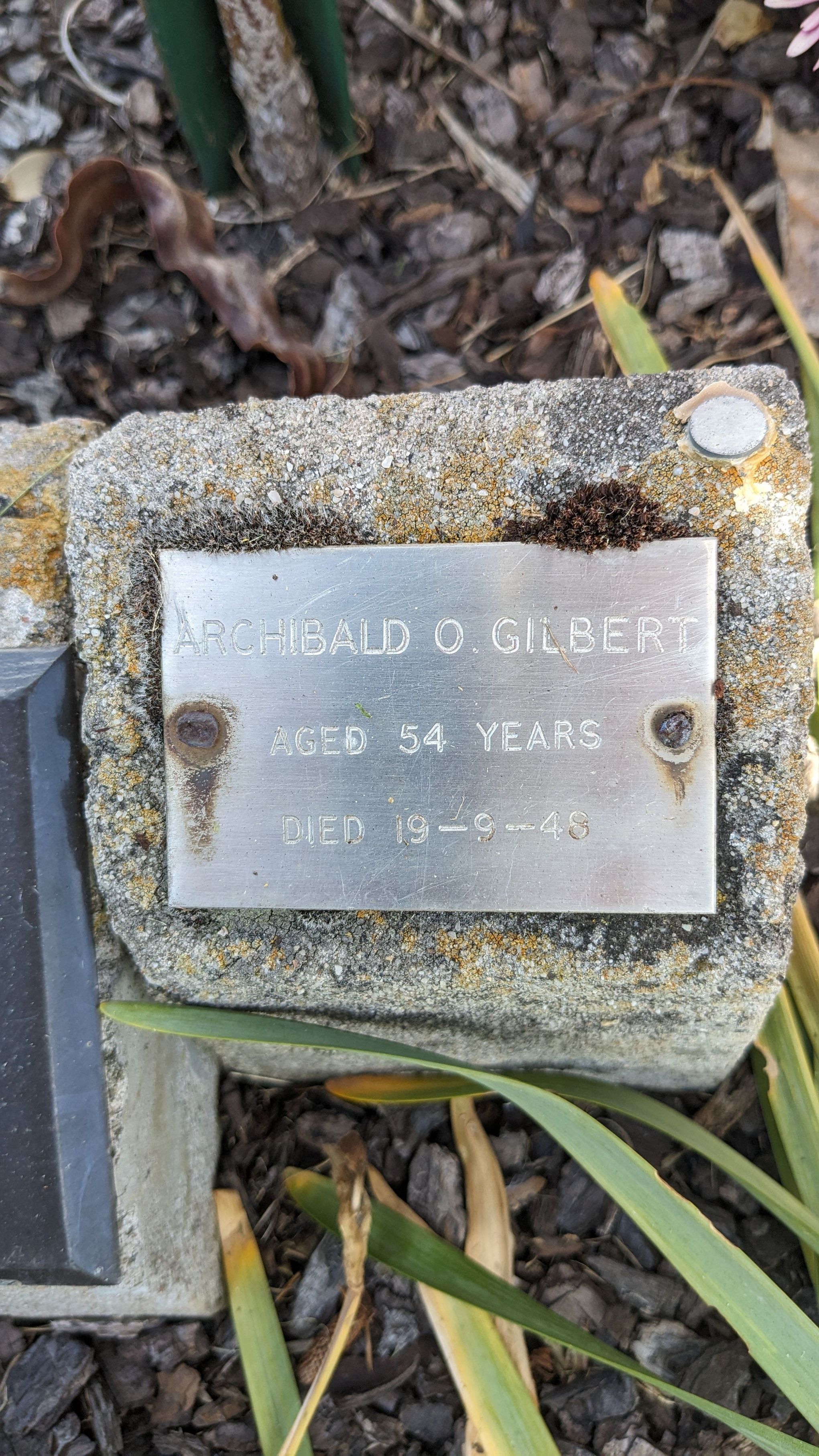 Photo of Archibald Gilbert