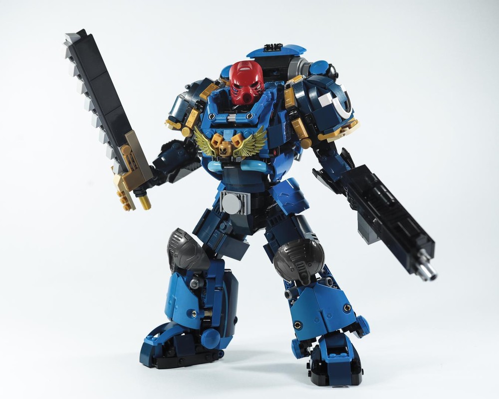 MOC - LEGO Space Marine Tahu ( Warhammer 40K + BIONICLE )