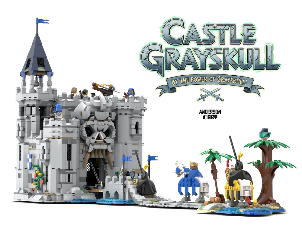 MOC - Castle Grayskull (2x 31168 + 2x 31171)