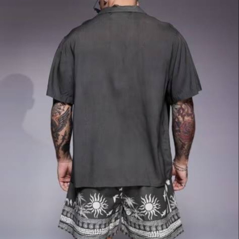 BEACH GRY MODAL SHIRT FOR MEN